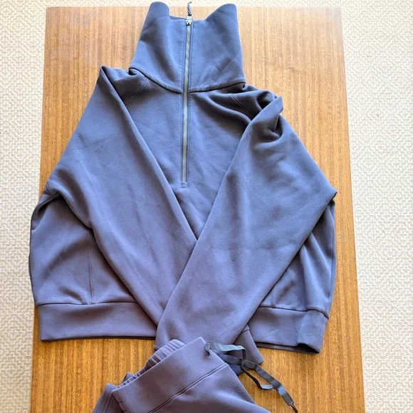 SPANX AirEssentials Half Zip in Storm - Picture 2 of 7